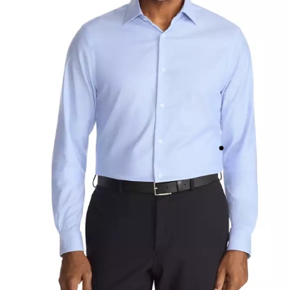 Michael Kors Blue Pattern Dress Shirt - Picture 1 of 9